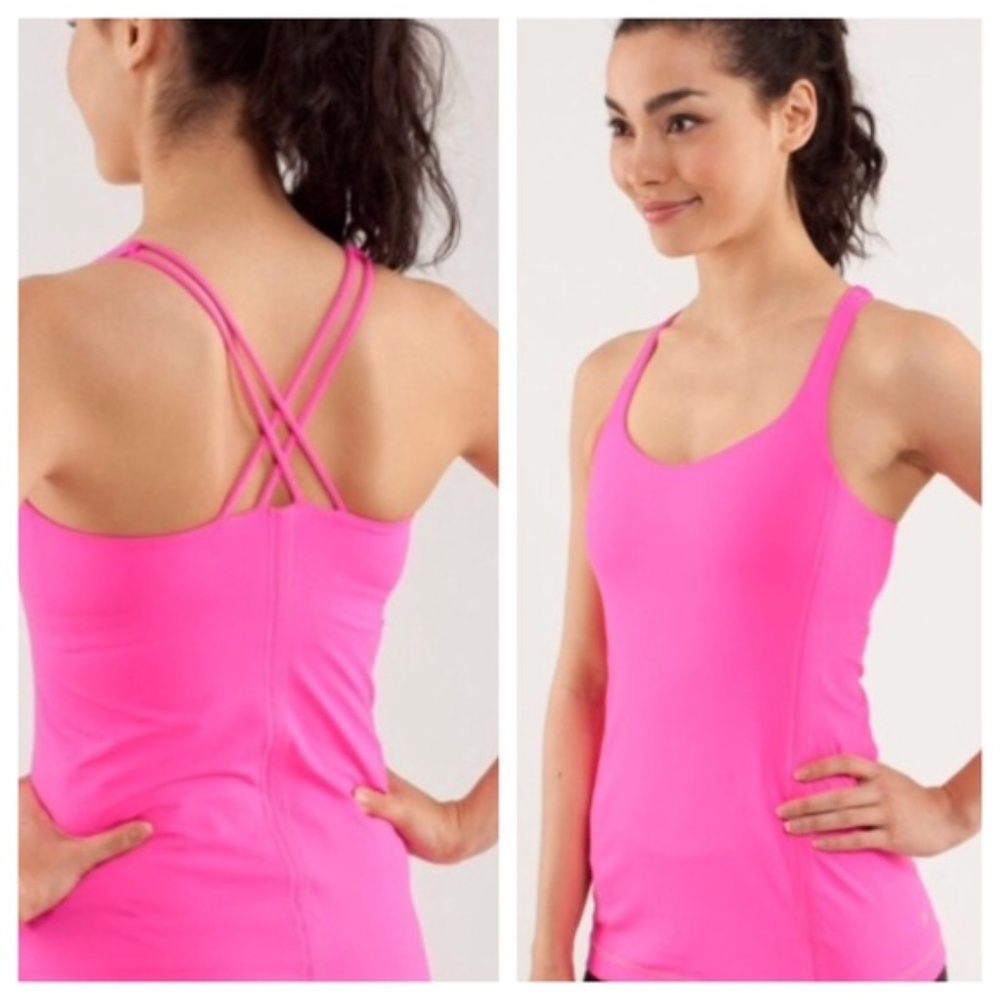 Lululemon Free To Be Tank pink Raspberry Glo Light